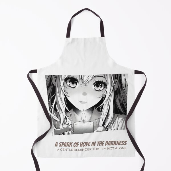 Item preview, A Spark of Hope in the Darkness: A Girl's Gentle Reminder in Black and White designed and sold by SplashTastic.