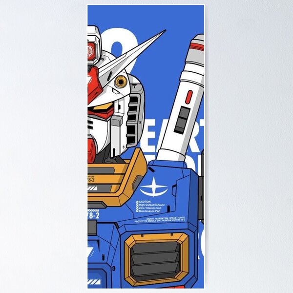 Item preview, Blue Gundam Poster designed and sold by JoyseRranoi.