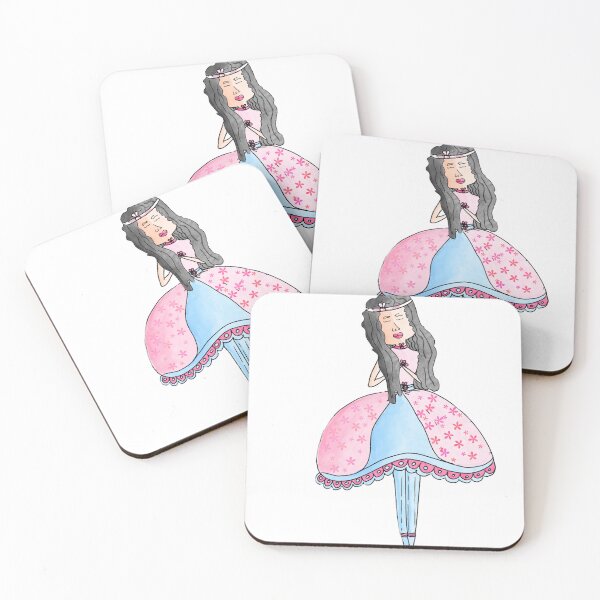 Item preview, Bailarina negra rosada, infantil  con trenzas, delicada designed and sold by DGFerredon.