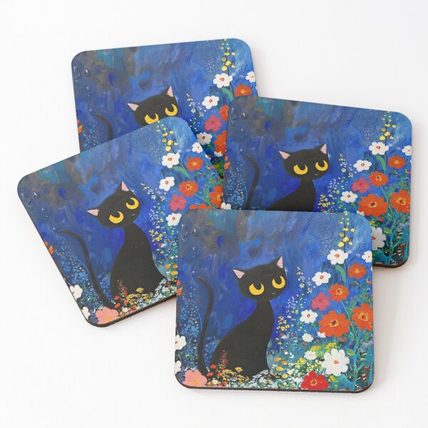 Item preview, Black Cat And Flower designed and sold by Michealfashion.
