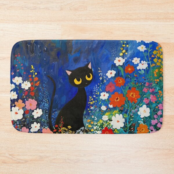 Item preview, Black Cat And Flower designed and sold by Michealfashion.