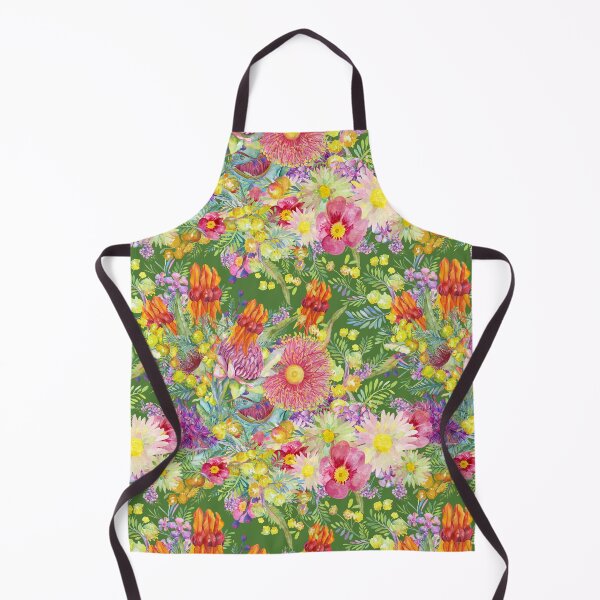 Item preview, Australian Wildflowers Summer Green designed and sold by Sketchbook Designs.