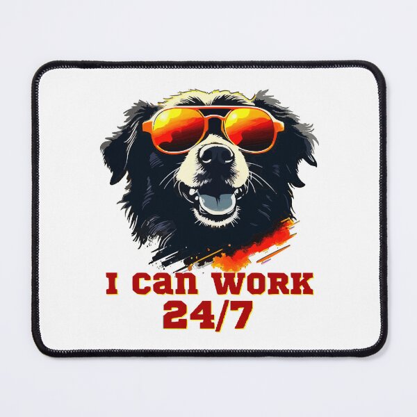 Item preview, Portrait of a Working Dog in Sunglasses designed and sold by VikArtStudio.