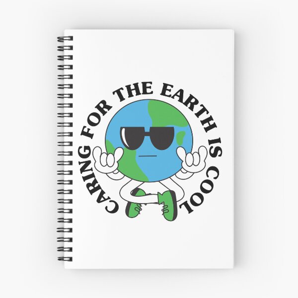 Item preview, Caring for the Earth Is Cool - Earth Day - Retro  designed and sold by TheLoveShop.