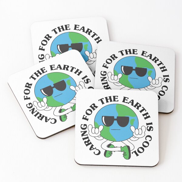 Item preview, Caring for the Earth Is Cool - Earth Day - Retro  designed and sold by TheLoveShop.