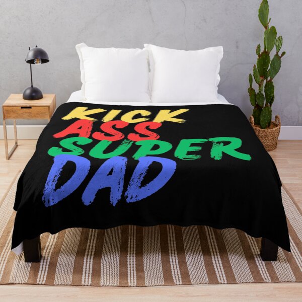 Item preview, Kick Ass Super Dad (Mood Colors) designed and sold by MoodThreads.