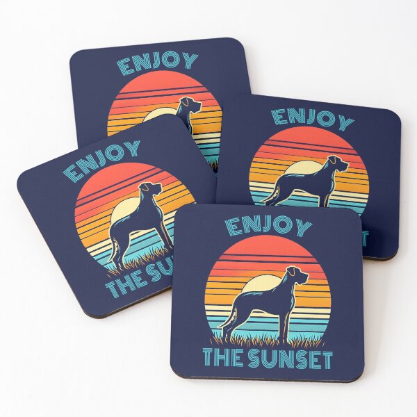 Item preview, Enjoy the Sunset - Retro - Great Dane designed and sold by MugshotsAndMore.