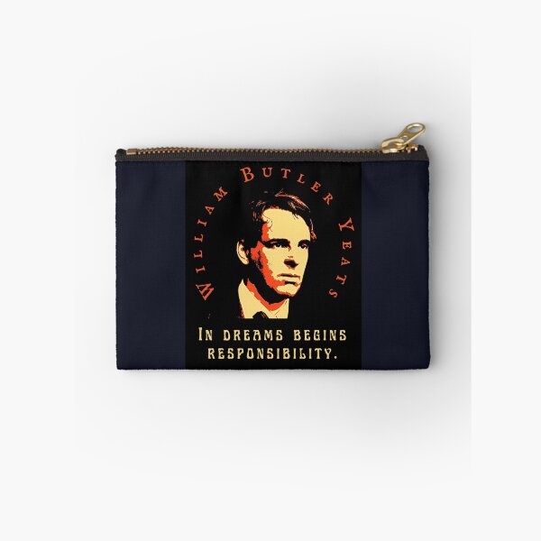 Item preview, William Butler Yeats portrait and quote: In dreams begins responsibility. designed and sold by artbleed.