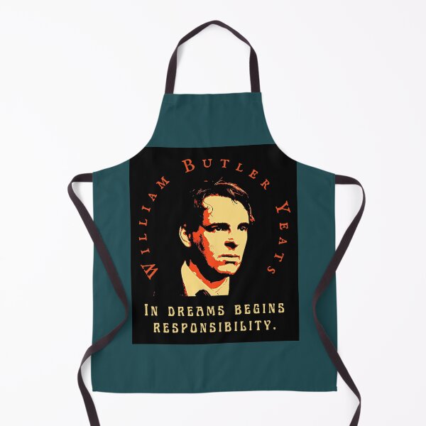 Item preview, William Butler Yeats portrait and quote: In dreams begins responsibility. designed and sold by artbleed.