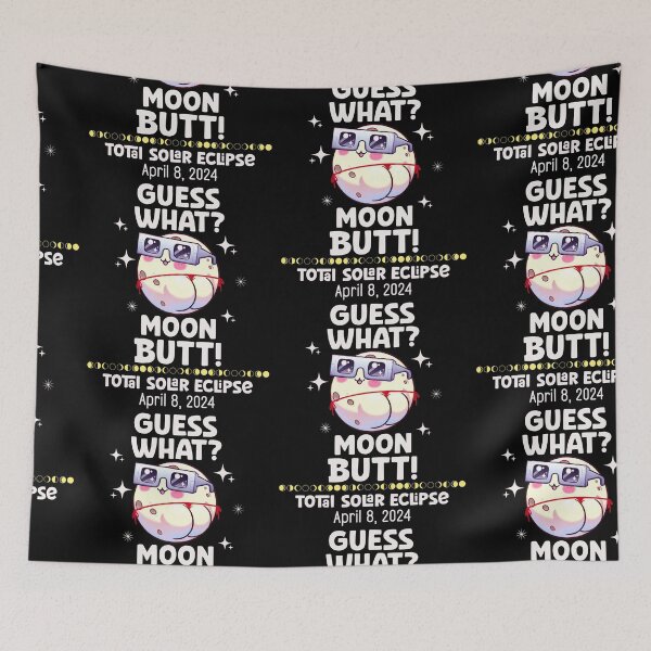 Item preview, Guess What? Moon Butt Kawaii Eclipse Glasses 2024  designed and sold by FlorenciaBliss.