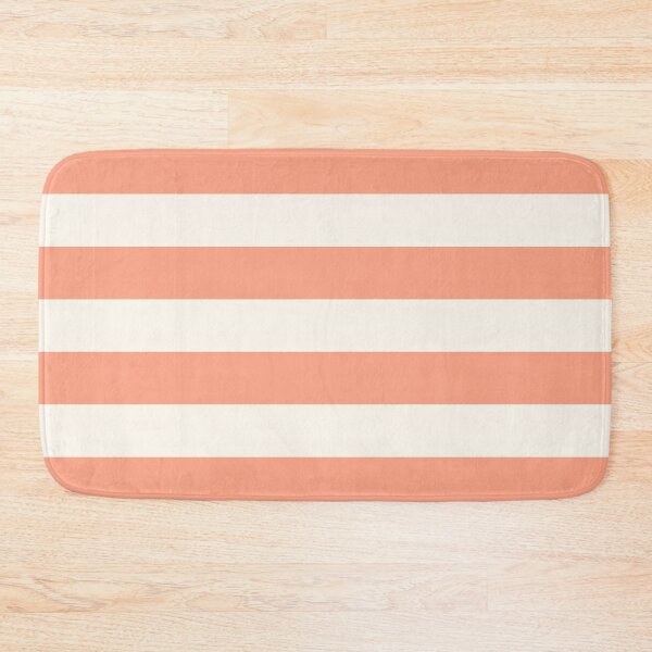 Item preview, Peach and cream stripes designed and sold by Home Cyn Home.