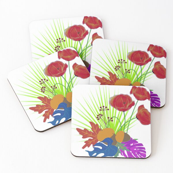 Item preview, Colourful Leaves & Flowers designed and sold by Pattern Hub.