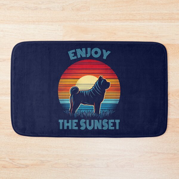 Item preview, Enjoy the Sunset - Retro - Sharpei designed and sold by MugshotsAndMore.