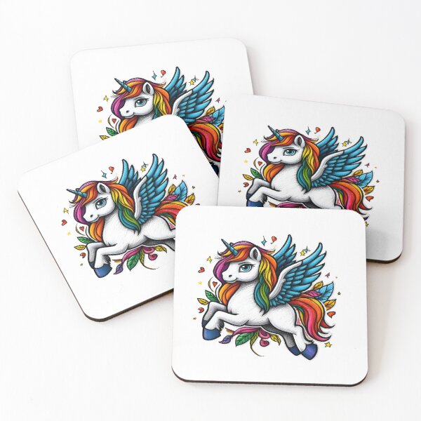 Item preview, Playful Pegasus: Rainbow Flight Among Flowers designed and sold by CoolVisionStd.
