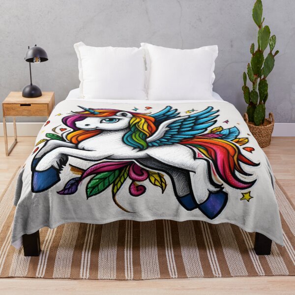 Item preview, Playful Pegasus: Rainbow Flight Among Flowers designed and sold by CoolVisionStd.