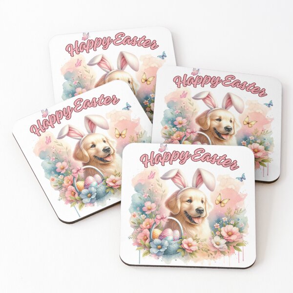 Item preview, Happy Easter - Golden Retriever  designed and sold by critterpatchusa.