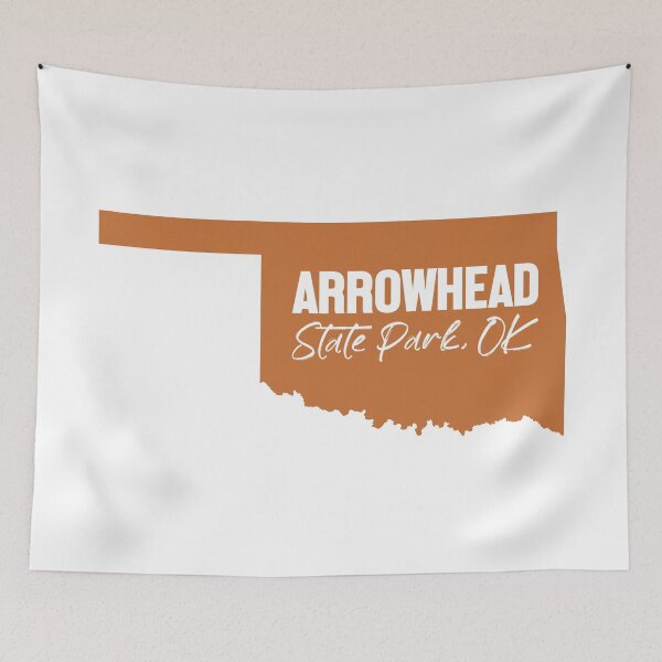 Item preview, Arrowhead State Park Oklahoma Map designed and sold by bivenart.