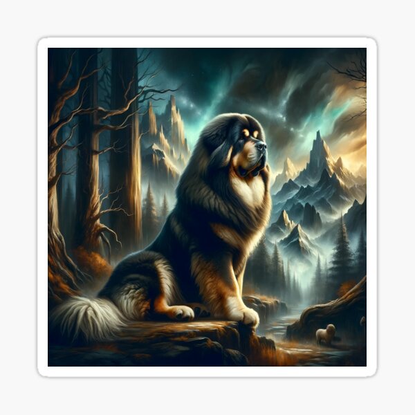 Item preview, Guardian of the Heights: The Tibetan Mastiff and its Ancestral Realm designed and sold by ArtemioVisions.