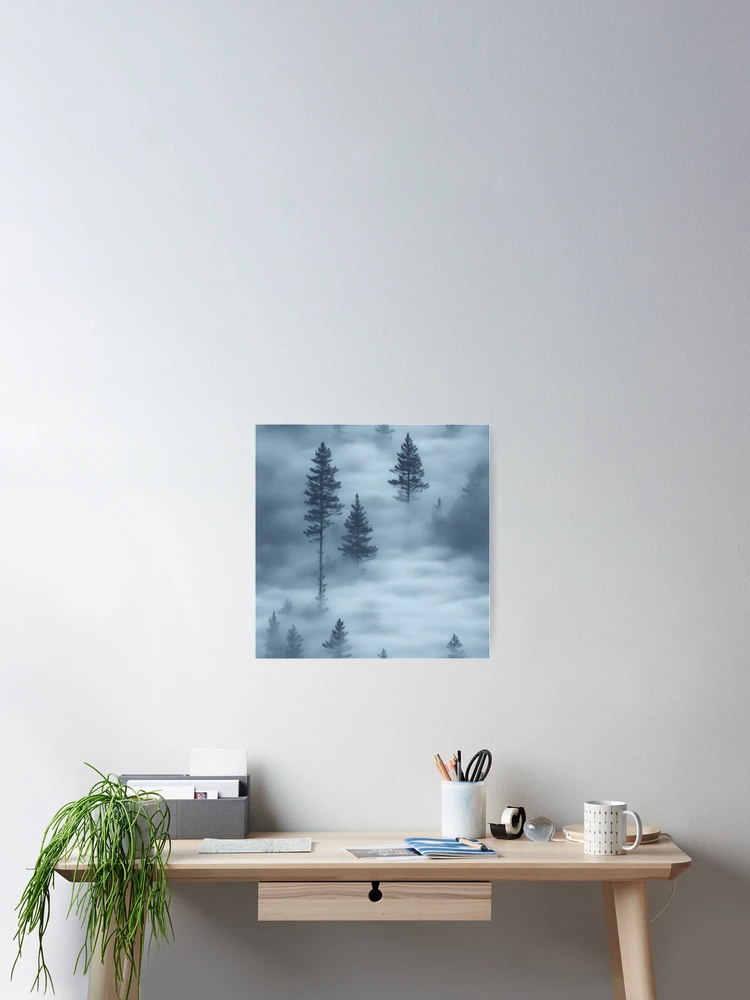 Thumbnail 2 of 3, Poster, Mist pattern designed and sold by NavyPanda.