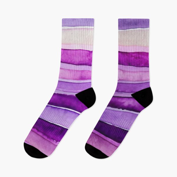 Item preview, Purple watercolor stripes pattern designed and sold by patterncrow.
