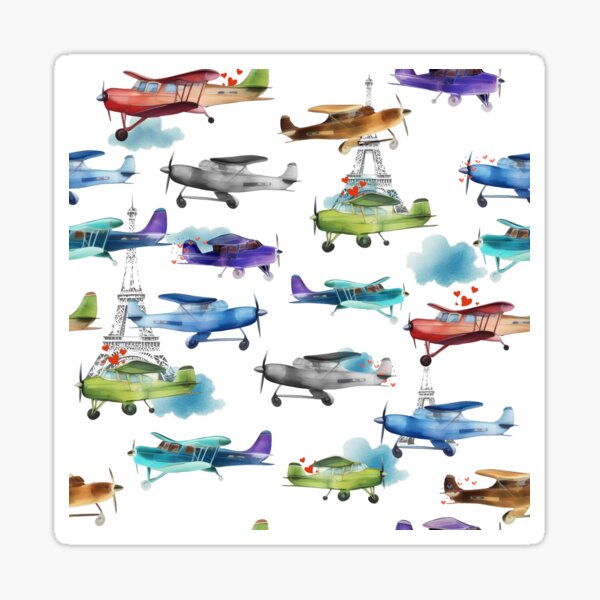 Item preview, The Art of Aeroplane, Hearts and Eiffel Tower by Meetdepictions designed and sold by MeetDepictions.