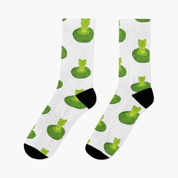 Item preview, Frog doing yoga on lotus a leaf  designed and sold by LyricsWear.