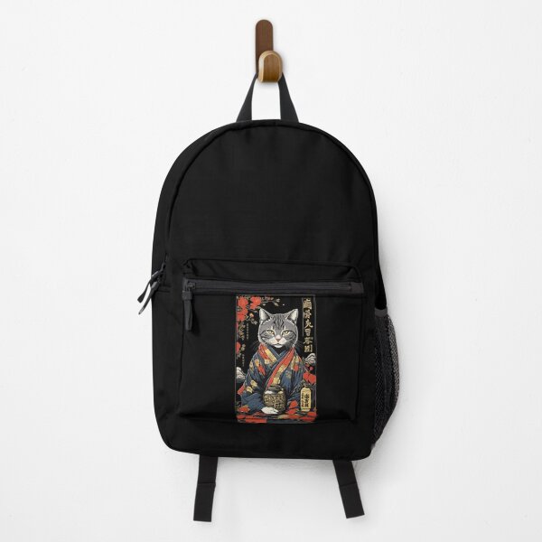 Item preview, Funny Cat Sake Vintage Japan Art designed and sold by LuminOrb.