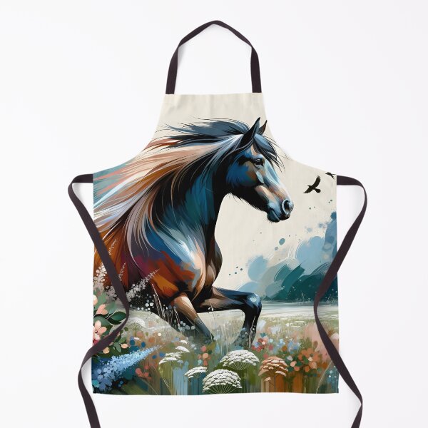Artikelvorschau, Pferd auf einer Blumenwiese entworfen und verkauft von Pferde-Fanshop.