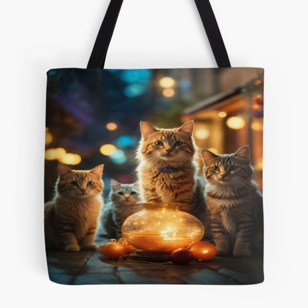 Item preview, Luminescent Lap Cats designed and sold by Enchanting Art Vista.