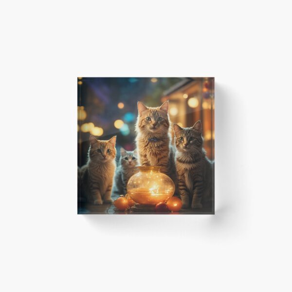 Item preview, Luminescent Lap Cats designed and sold by Enchanting Art Vista.