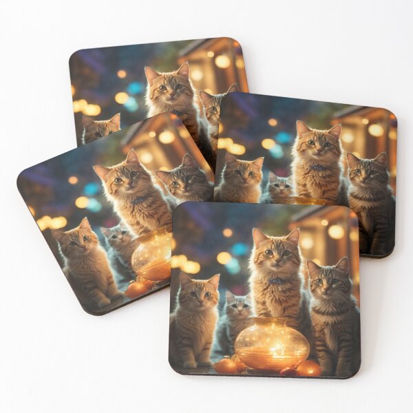 Item preview, Luminescent Lap Cats designed and sold by Enchanting Art Vista.