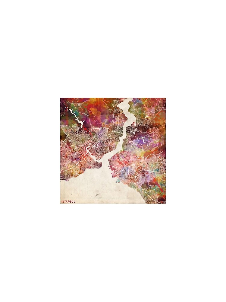 Thumbnail 3 of 3, Scarf, Istanbul map designed and sold by MapMapMaps.