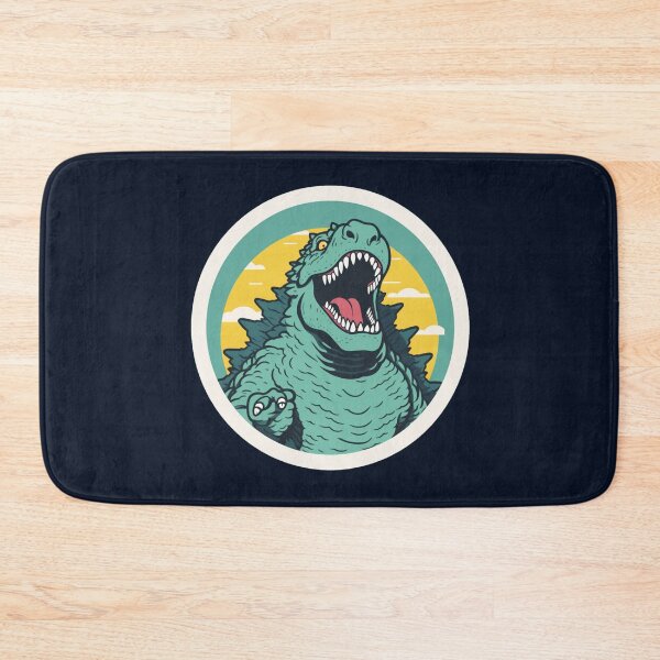 Item preview, green godzilla roars in logo japanese style  designed and sold by MilkyBerryShop.