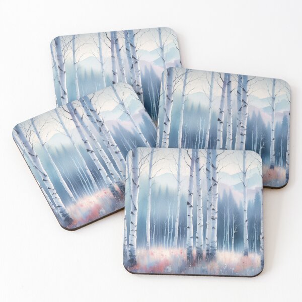 Item preview, Aspen Tree Watercolor Forest designed and sold by cikedo.