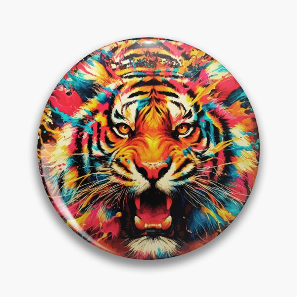 Artikelvorschau, Spritzender Tiger entworfen und verkauft von DaewyGraphics.