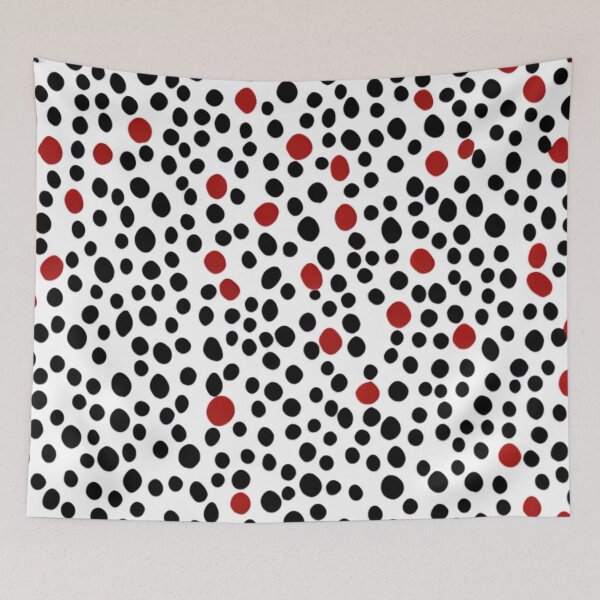 Item preview, Black and red dots pattern designed and sold by jsebouvi.