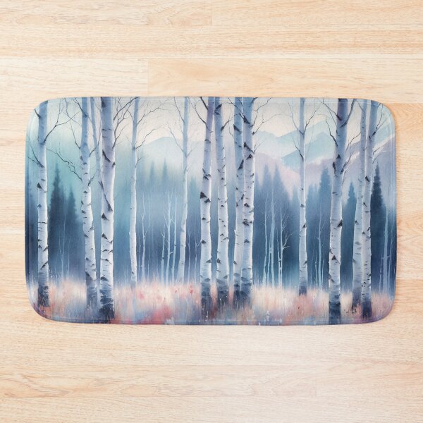 Item preview, Aspen Tree Watercolor Forest designed and sold by cikedo.