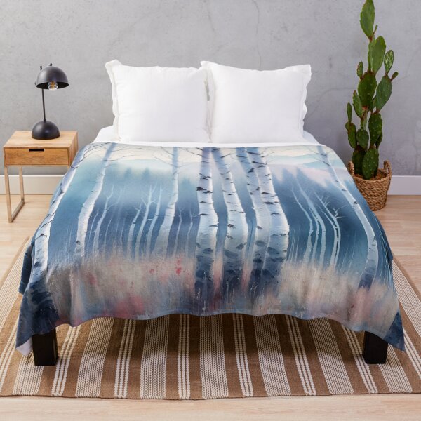 Item preview, Aspen Tree Watercolor Forest designed and sold by cikedo.