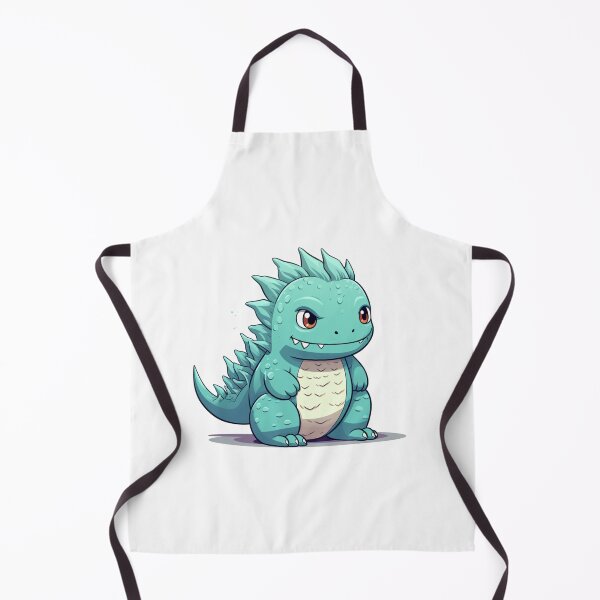 Item preview, Cute Godzilla happy mood in kawaii cartoon style designed and sold by MilkyBerryShop.