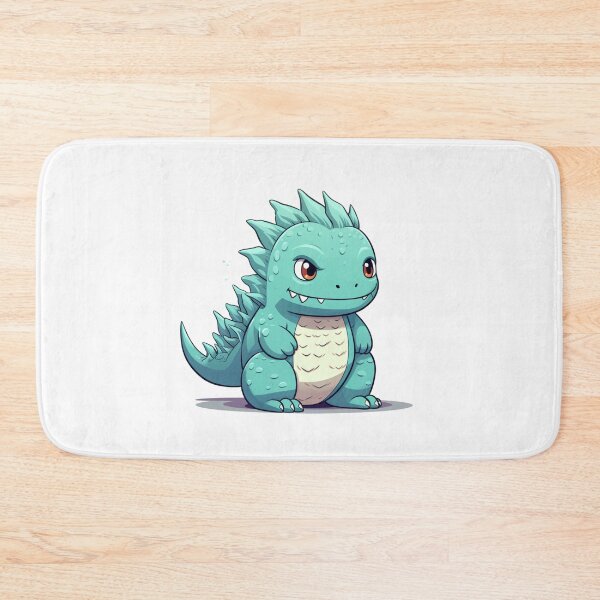 Item preview, Cute Godzilla happy mood in kawaii cartoon style designed and sold by MilkyBerryShop.