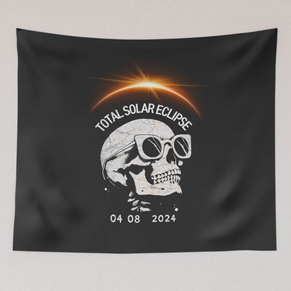 Item preview, Total Solar Eclipse 2024 Skeleton  designed and sold by HowToCanadian.
