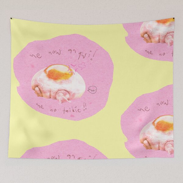 Item preview, GreenGreen Baunnie's Kawaii Upset Frog Cutepink Rainfrog Kawaiiegg designed and sold by baunnie.