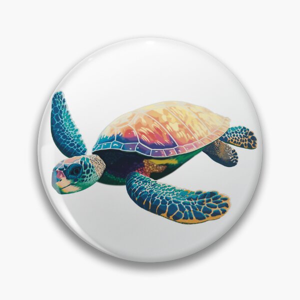 Item preview, Colorful Sea Turtle designed and sold by Catherine Harrison.