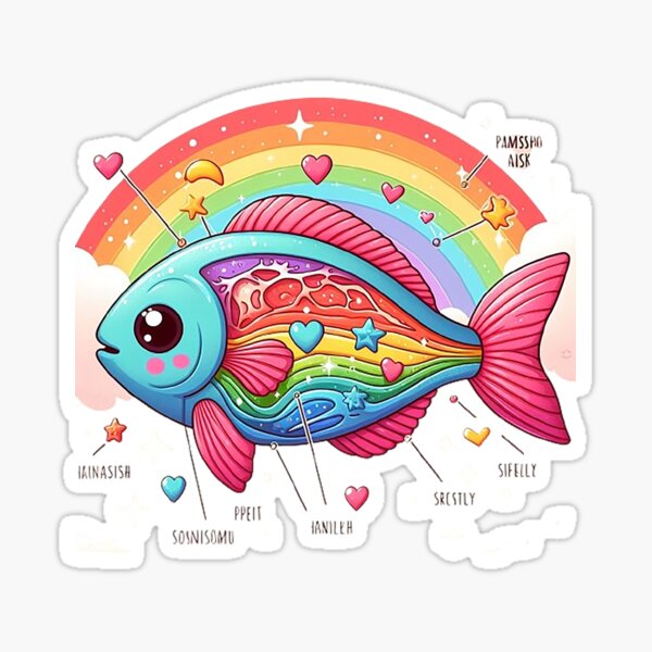 Fish Anatomy Diagram Merch & Gifts for Sale