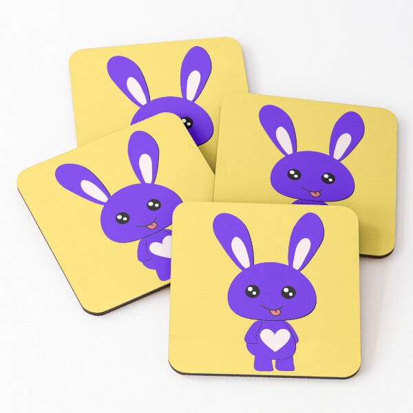 Item preview, Silly Cute Purple Bunny  designed and sold by DesignDuoStudio.