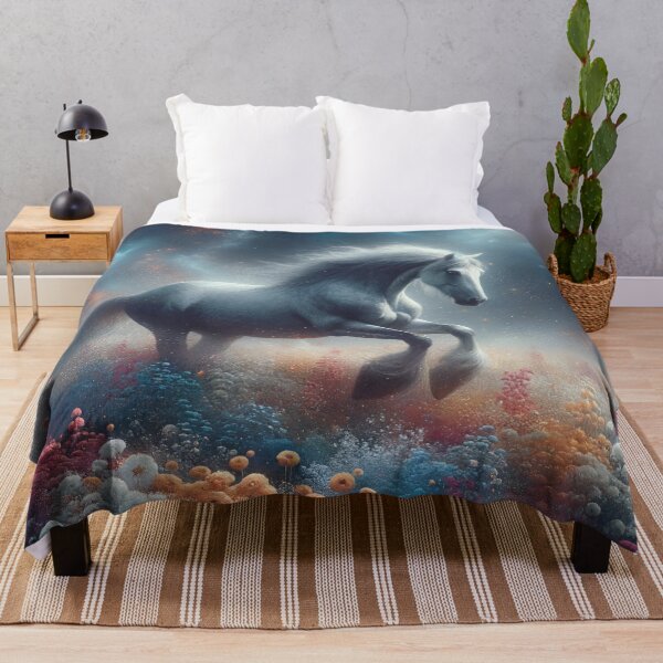 Item preview, Horse in a flower meadow designed and sold by Pferde-Fanshop.