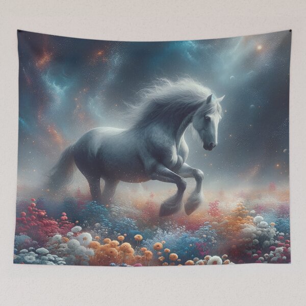 Item preview, Horse in a flower meadow designed and sold by Pferde-Fanshop.