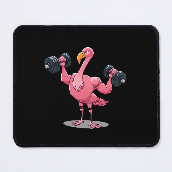 Item preview, Flamingo With Dumbbells designed and sold by Amzg-Designs.