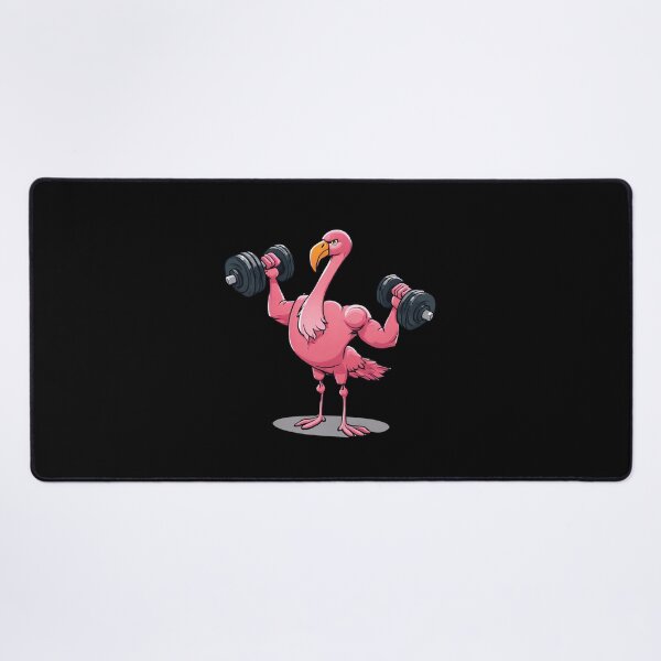 Item preview, Flamingo With Dumbbells designed and sold by Amzg-Designs.