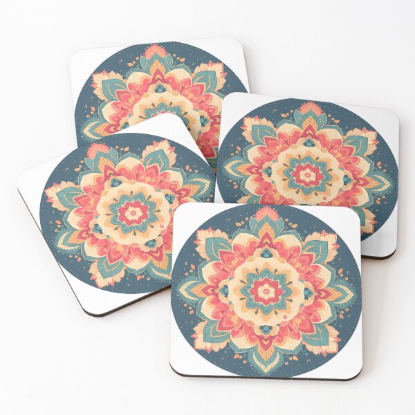 Item preview, Floral mandala designed and sold by HappyStickBike.